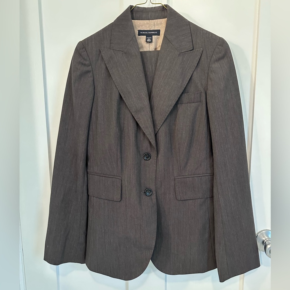 Banana Republic Dark Brown Pant Suit